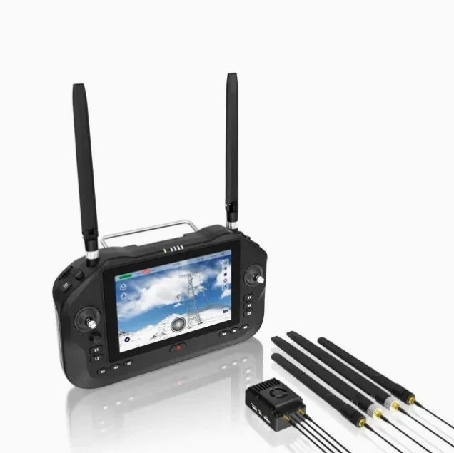 Siyi Unirc 7 Dual Frequency 2.4 & 5 GHz 40km Datalink Handheld Ground Station and Air Unit for Uav Drone Remote Control