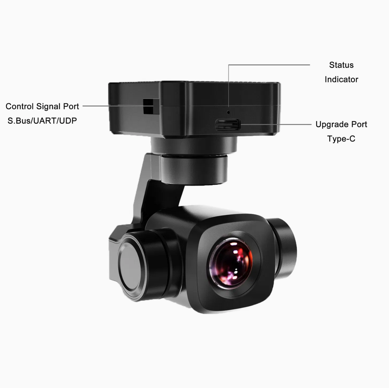 Siyi A8 Mini 4K Ai 8MP Ultra HD 6X Digital Zoom Gimbal Camera with DVR 1/1.7 Inch Sony Sensor - Image 4